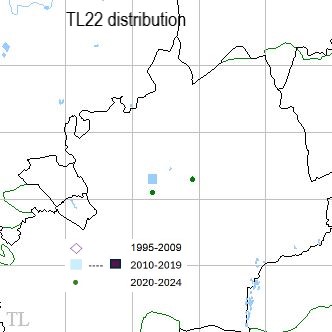 Dark Green Fritillary TL22 distribution