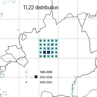 Green-veined White TL22 distribution